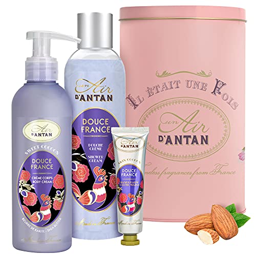Un Air d'Antan Geschenkideen: Provence Naturkosmetik Set & Einzelprodukte für Frauen – Duschgel, Bodylotion, Handcreme - Seife, Kerze, Duft
