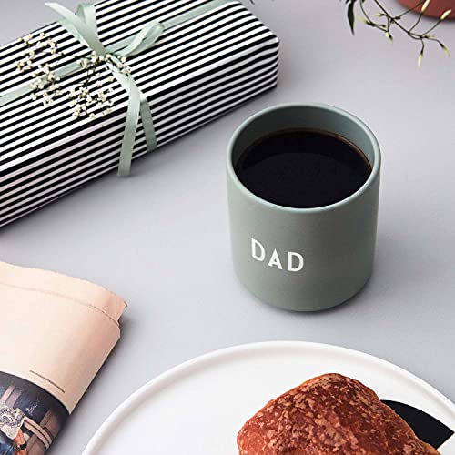 Design Letters Lieblingsbecher Grün DAD Tasse | Papa Tasse | Papa Geschenk Geburtstag, Geschenke für Pappa | Kaffeebecher Porzellan | Dekorativ Kaffeetassen | Werdender Dad Geschenk | Tasse mit Spruch