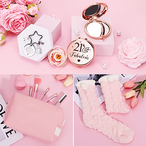21st Birthday Gifts for Her, Personalised Birthday Hampers for Women Turning 21, Funny 21 Year Old Pamper Gift Basket for Girls, Best Friend, Sister, Daughter, Niece, Lady 21 Birth Day Presents Ideas