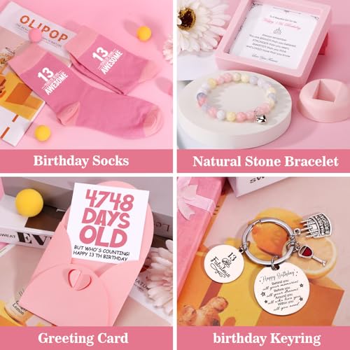 13th Birthday Gifts Girls, Gifts for 13 Year Old Girls,Presents for 13 Year Old Girls, Teenage Girl Gifts for 13 Year Old Girl,Happy 13th Birthday Pamper Hamper for Sister Daughter Granddaughter Niece
