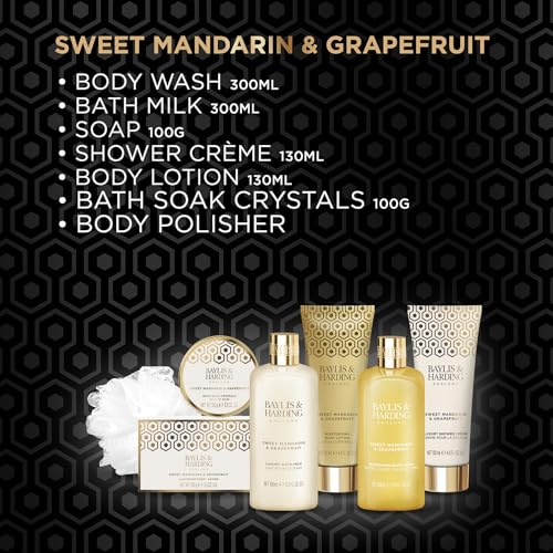 Baylis & Harding Sweet Mandarin & Grapefruit Luxury Pamper Gift Set (Pack of 1) - Vegan Friendly