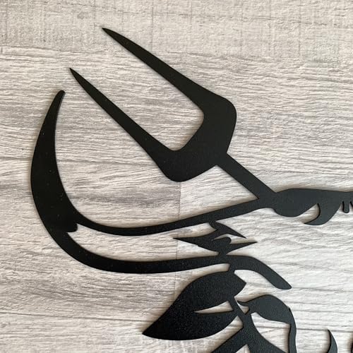 Personalisierter Grill & Chill BBQ Schild - Metall Wandschild für Grillen und Barbecue - Wanddeko mit Stierkopf - Gartenschild - Bull Head - Weihnachtsgeschenk für Papa - Gartendeko Wetterbeständig