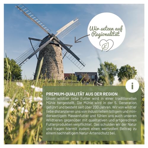 wildtier liebe Eichhörnchenfutter 2kg für Eichhörnchen & Streifenhörnchen I Ganzjahres-Futter Eichhörnchen,Streifenhörnchen Futter