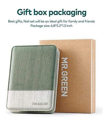 MR.GREEN Maniküre Set 8 in 1, Prämie Maniküre Pediküre Set, Höhere Qualität Solingen Edelstahl Nagelset, Tragbares Reise-Pflegeset, Professionelles Nagelschere set mit Exquisiter Ledertasche