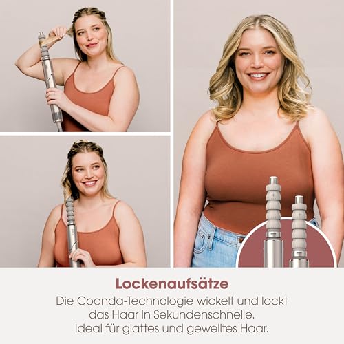 Shark FlexStyle Luftstyler & Haartrockner mit Auto-Wrap-Lockenaufsatz, keine extreme Hitze. Mehr Geschmeidigkeit und Glanz.