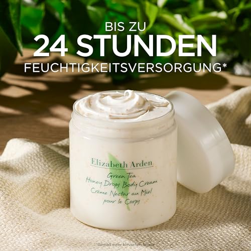 Elizabeth Arden Green Tea Honey Drops, Körpercreme angereichert mit grünem Tee-Extrakt, echtem Honig und pflegender Shea Butter, 500 ml