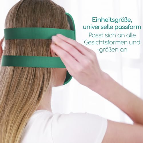 Medi Grade Kühlmaske Gesicht und Kühlende Augenpads – Augenmaske Kühlend mit Geltechnologie, Gesicht, Augen, Augenringe entfernen, Reduziert Schwellungen, Dunkle Ringe, mit Kühltasche