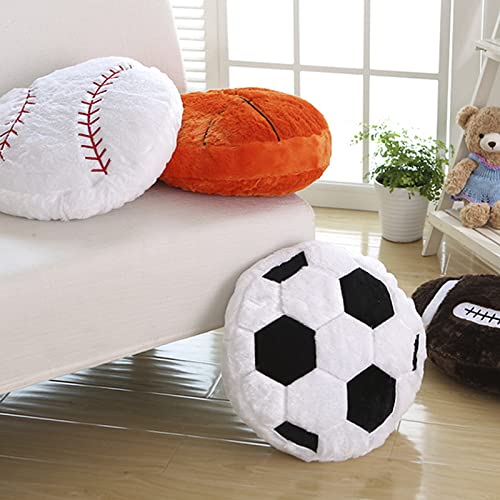 Plüsch Football, 45 * 45cm Flauschige Fußball Sitzkissen, weiche Sport Ball interaktive Fußball kreative Zimmer Dekorationen Geburtstag Party Geschenk für Kinder und Fußballliebhaber