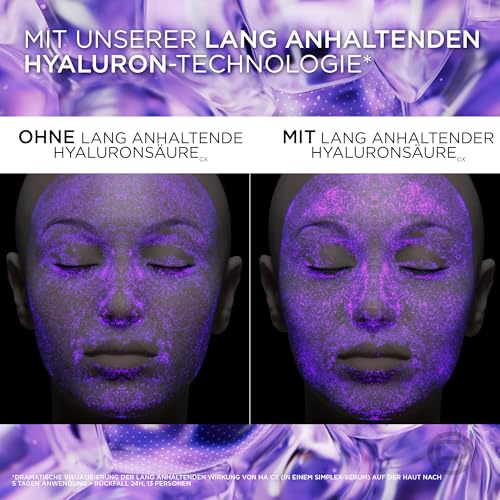 L'Oréal Paris Anti Age Tagespflege LSF 50 für Frauen: hydratisiert die Haut und bekämpft Hautalterung mit 3 Arten von Hyaluronsäure und LSF 50+, Revitalift Filler, 1x 50ml