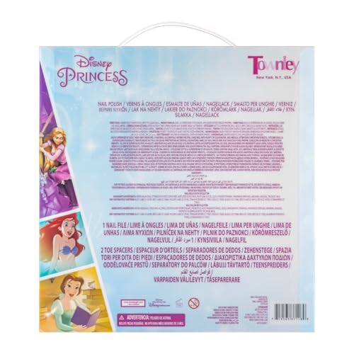 Disney Princess Kinder Nagellack Set (15-teilig) | Ungiftig und entfernbarer Nagellack | Geburtstagsgeschenke für Mädchen ab 3 Jahren von Townley Girl