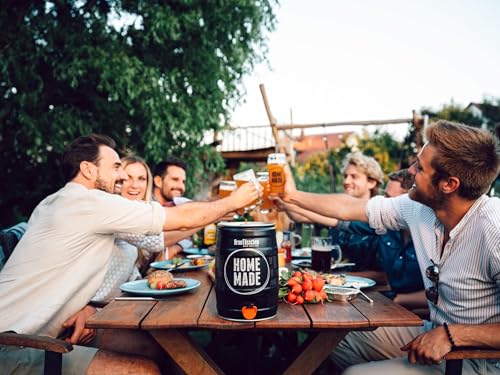 Braufässchen |Bierbrauset zum selber brauen | Pils im 5 liter Fass | In 7 Tagen fertig | Geschenk für Männer, Freund oder Vater | Biergeschenk