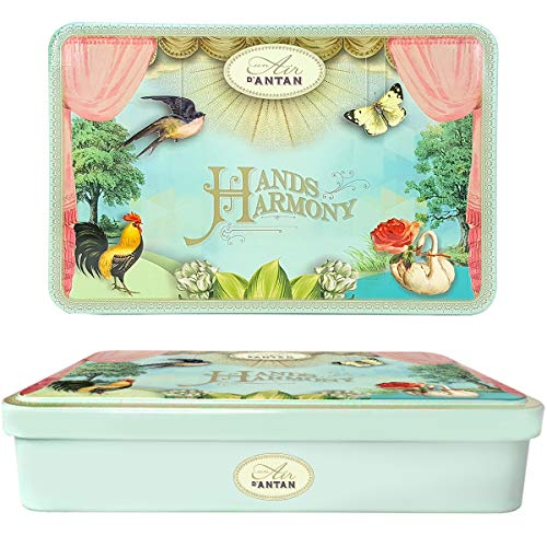Muttertag Geschenkset Frauen 4 Handcreme Un Air D'Antan - Hübsche Metallbox - Shea Butter - Geschenke Für Mama - Beauty Set - Wellness Set Für Frauen - Französische Geschenke Für Frauen