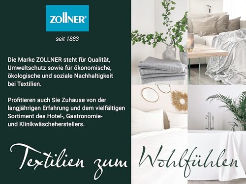 ZOLLNER 2er Set Saunatücher in 70x180 cm - langlebige Badetücher in grau - mit praktischem Aufhänger - Zeitloses Waffelmuster - waschbar bis 95°C - Baumwolle - Hotelqualität