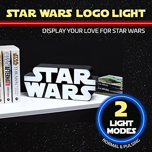 Star Wars Iconic Logo Light - Officially Licensed Merchandise and Memorabilia, Gifts for Boys and Men, Room Accessories, Desk Lamp | Paladone