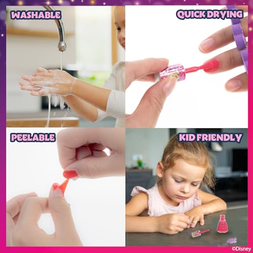 Disney Princess Kinder Nagellack Set (15-teilig) | Ungiftig und entfernbarer Nagellack | Geburtstagsgeschenke für Mädchen ab 3 Jahren von Townley Girl