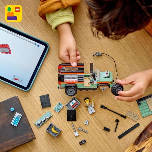 LEGO City Off-Road 4x4 Mountain Truck Toy Set - Building Toys for 6+ Year Old Boys & Girls - Fun Gift Ideas for Birthdays & Holidays - Incl. a Minifigure & Accessories - 60447