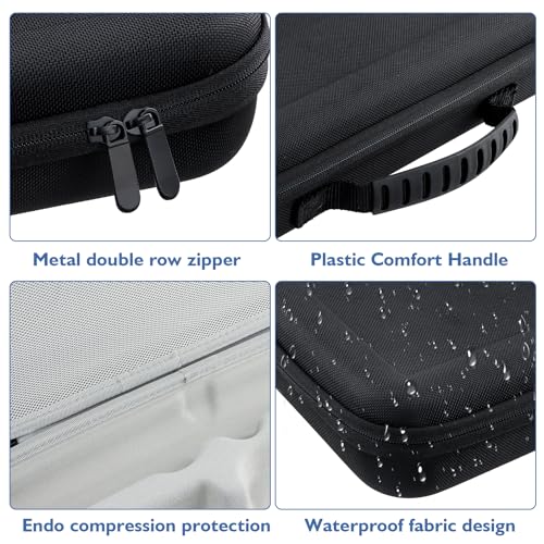 Dokeno Aufbewahrungstasche Kompatibel mit Dyson Airstrait HT01, wasserdichte Tragetasche für Haarglätter, Hartschalen-Reisetasche, Schutztasche für Haartrockner und Glätteisen, Reise-Zubehör