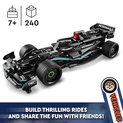 LEGO Technic Mercedes-AMG F1 W14 E Performance Race Car Toy for Kids, Boys and Girls aged 7 Plus Years Old, Pull-Back Model Vehicle Set, Bedroom Decoration, Birthday Gift Idea 42165
