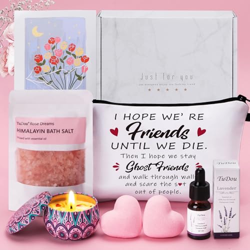 Friendship Gifts for Women, Birthday Pamper Gift for Women Best Friend, Personalised Friendgifts Self Care Package Birthday Hampers for Her, Relaxation Spa Bath Set Gift Ideas for Her Best Friend