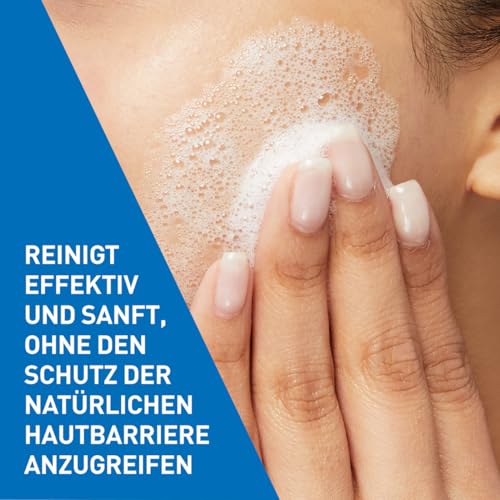 CeraVe Schäumendes Reinigungsgel für Gesicht und Körper, Feuchtigkeitsspendend und hautstärkend, Für normale bis fettige Haut, Mit Hyaluron und 3 essenziellen Ceramiden, 562 ml