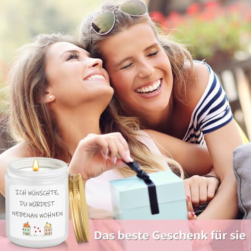 LUXHOMY Geschenk Freundin, Geschenke für Frauen, Kerzen Geschenk für Frau Freundin Mama Oma Schwester, Valentinstagsgeschenk für Frau, Geburtstagsgeschenk für Sie - Lavendel Duftkerze (200g)