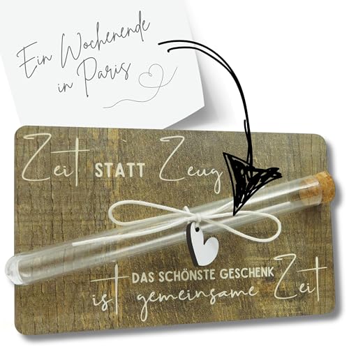 Zeit statt Zeug Gutschein Karte I Gutschein verpacken I Gutschein für eine gemeinsame Zeit überreichen I Geldgeschenke I Geldverpackung Geschenkbox I Geschenk I Gutscheinverpackung