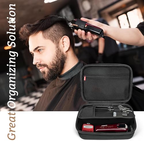 ProCase Tragetasche für Haarschneider Friseurtasche, Friseur Werkzeugtasche Trimmer Organizer Tasche für Haarschneider, Schere, Trimmer, Aufbewahrungsbox für Friseur zubehör Friseurbedarf -Schwarz