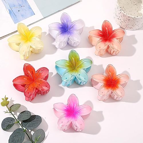 YeahBoom 8 Stück Blumen Haarspangen,Haarspangen Damen,Haarklammern für Frauen,Blumen-Haarspangen Haarkrallen Haarschmuck,Dekorative Haarschmuck,Haarspiralen Clip,Rutschfeste Kunststoff Haarspangen