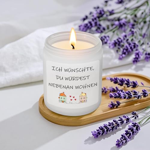 LUXHOMY Geschenk Freundin, Geschenke für Frauen, Kerzen Geschenk für Frau Freundin Mama Oma Schwester, Valentinstagsgeschenk für Frau, Geburtstagsgeschenk für Sie - Lavendel Duftkerze (200g)