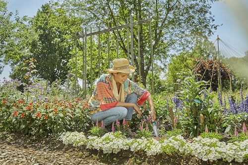 Gardena Ecoline Unkrautstecher: Zum einfachen Entfernen von Unkraut ohne Chemikalien, ergonomischer Griff, beschichtetes Metall, aus recycelten Materialien (17702-20)