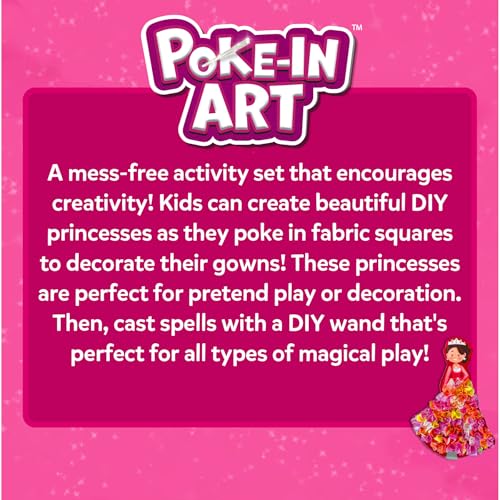Skillmatics Poke-in Art - Magical Princesses, Mess-Free Fun for Kids, DIY Craft Kits, Creative Activity, Gifts for Girls & Boys Ages 4, 5, 6, 7, 8, 9