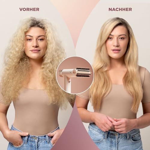 Shark SpeedStyle Haartrockner & RapidGloss Finisher mit Aufbewahrungstasche, 5 Styler, Für Alle Haartypen, Schnelltrocknend, Glättet Fliegende Haare, Keine Hitzeschäden, Ionisch, Seide, HD352EU