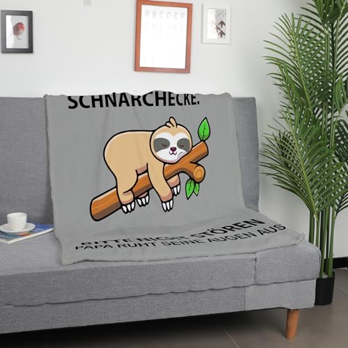 KAAYEE Vatertagsgeschenk für Papa, Kuscheldecke Geschenke für Papa zum Vatertag Geburtstag Valentinstag Weihnachten, Geburtstagsgeschenk für Vater Männer von Tochter Sohn 1.3 * 1.5 M Decke
