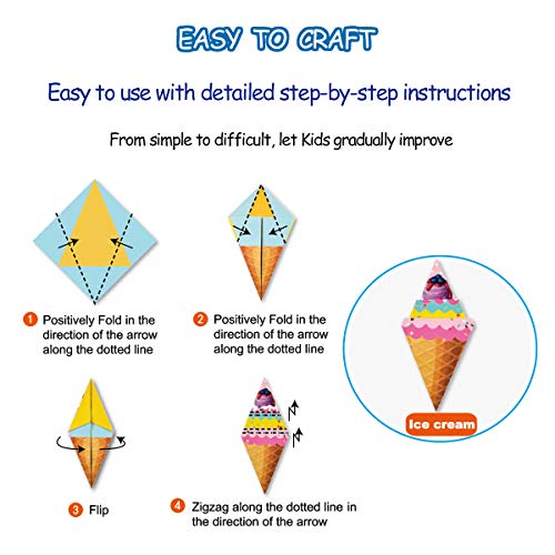 hapray Origami Kit for Kids Ages 6-12 10 Year Olds, with Guiding Book, 152 Paper with 72 Patterns, DIY Art and Craft Projects Activity, Beginners Children's Day Gift Childs Boys Girls