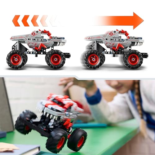 LEGO Technic Monster Jam ThunderROARus Pull-Back Truck Toy - Vehicle Building Set for 7+ Year Old Boys & Girls Who Love Creative Play - Gift Idea 42200