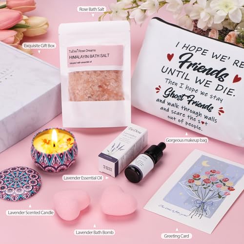 Friendship Gifts for Women, Birthday Pamper Gift for Women Best Friend, Personalised Friendgifts Self Care Package Birthday Hampers for Her, Relaxation Spa Bath Set Gift Ideas for Her Best Friend