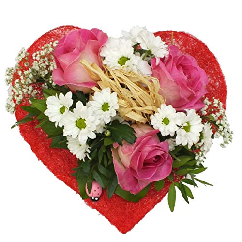 Blumenstrauß Sweet Love mit kostenloser Glückwunschkarte Frisch geliefert - Blumenversand