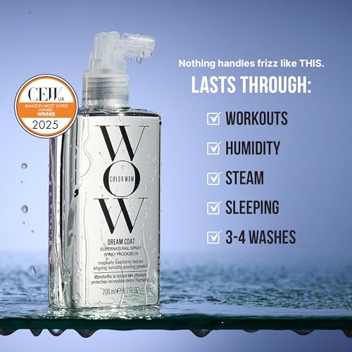 COLOR WOW Dream Coat Supernatural Spray - Keep Your Hair Frizz-Free and Shiny No Matter the Weather with Award-Winning Anti-Frizz Spray