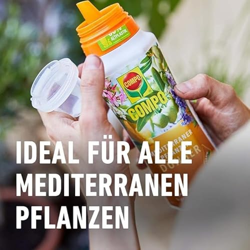 COMPO Mediterraner Pflanzendünger – Spezial-Flüssigdünger für mediterrane Pflanzen – 500 ml