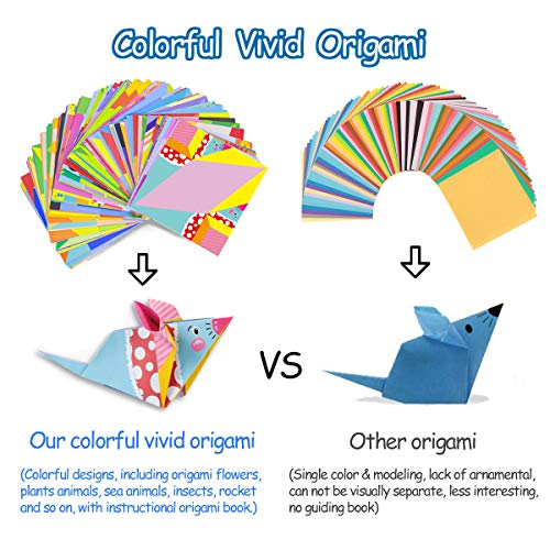 hapray Origami Kit for Kids Ages 6-12 10 Year Olds, with Guiding Book, 152 Paper with 72 Patterns, DIY Art and Craft Projects Activity, Beginners Children's Day Gift Childs Boys Girls