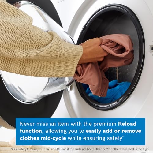 Bosch WAN28259GB Series 4, Freestanding Washing Machine, Front Loader, A Rated, 9 kg, 1400 rpm, Iron Assist, Speed Programme, White