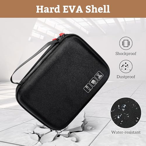 ProCase Tragetasche für Haarschneider Friseurtasche, Friseur Werkzeugtasche Trimmer Organizer Tasche für Haarschneider, Schere, Trimmer, Aufbewahrungsbox für Friseur zubehör Friseurbedarf -Schwarz