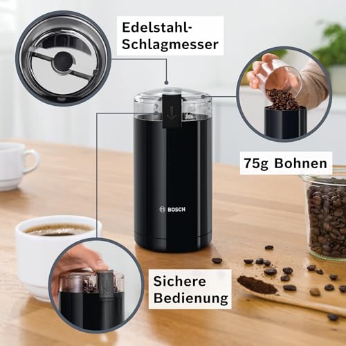 Bosch Kaffeemühle TSM6A013B, 75 gr, schwarz