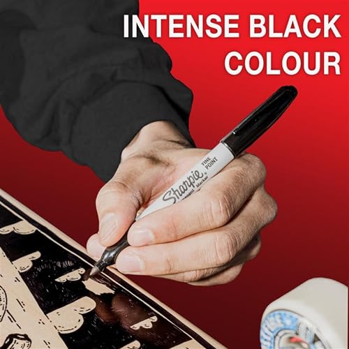 Sharpie Permanent Markers | Fine Point for Bold Details | Black Ink | 12 Marker Pens