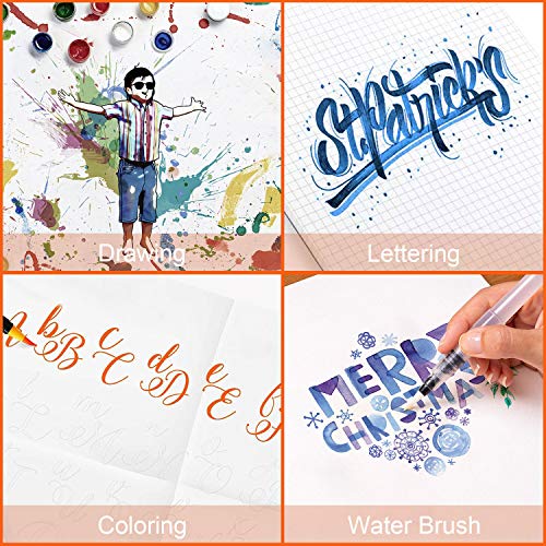 Amteker 24+1 Aquarellstifte, Brush Pen Set, Malen, Pinselstifte mit Flexiblen Nylonspitzen, Stifte Mädchen Geschenke 6-11 Jahre, Geschenk Mädchen 6-10 Jahre, Einschulung Mädchen Junge Geschenk