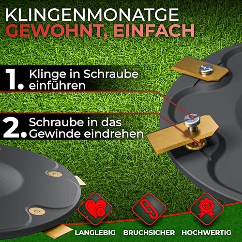 6er Messerscheibe kompatibel mit Segway Navimow Mähroboter i105E, i108E & i110n - Premium Mähteller aus glasfaserverstärktem Kunststoff für 6 Klingen