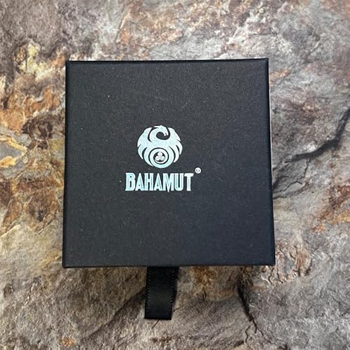 bahamut Mens Viking Jewellery Dragon Sword Pendant Necklace for Men Stainless Steel Gothic Vintage Jewelry with Chain