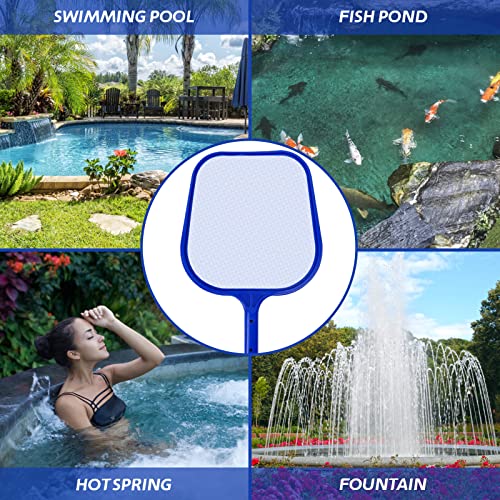 Jsdoin Kescher Pool, 120 cm lang-Teichkescher mit Teleskopstange,Feinmaschig - Für Teich, Algen & Bestway Pool,Algenkescher Nylon-Netz