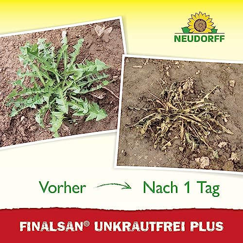 Neudorff Finalsan UnkrautFrei Plus Konzentrat, kraftvoller Unkrautvernichter, der bis in die Wurzel wirkt. Schnell wirkender Unkraut Entferner 1x 2 Liter, Grün